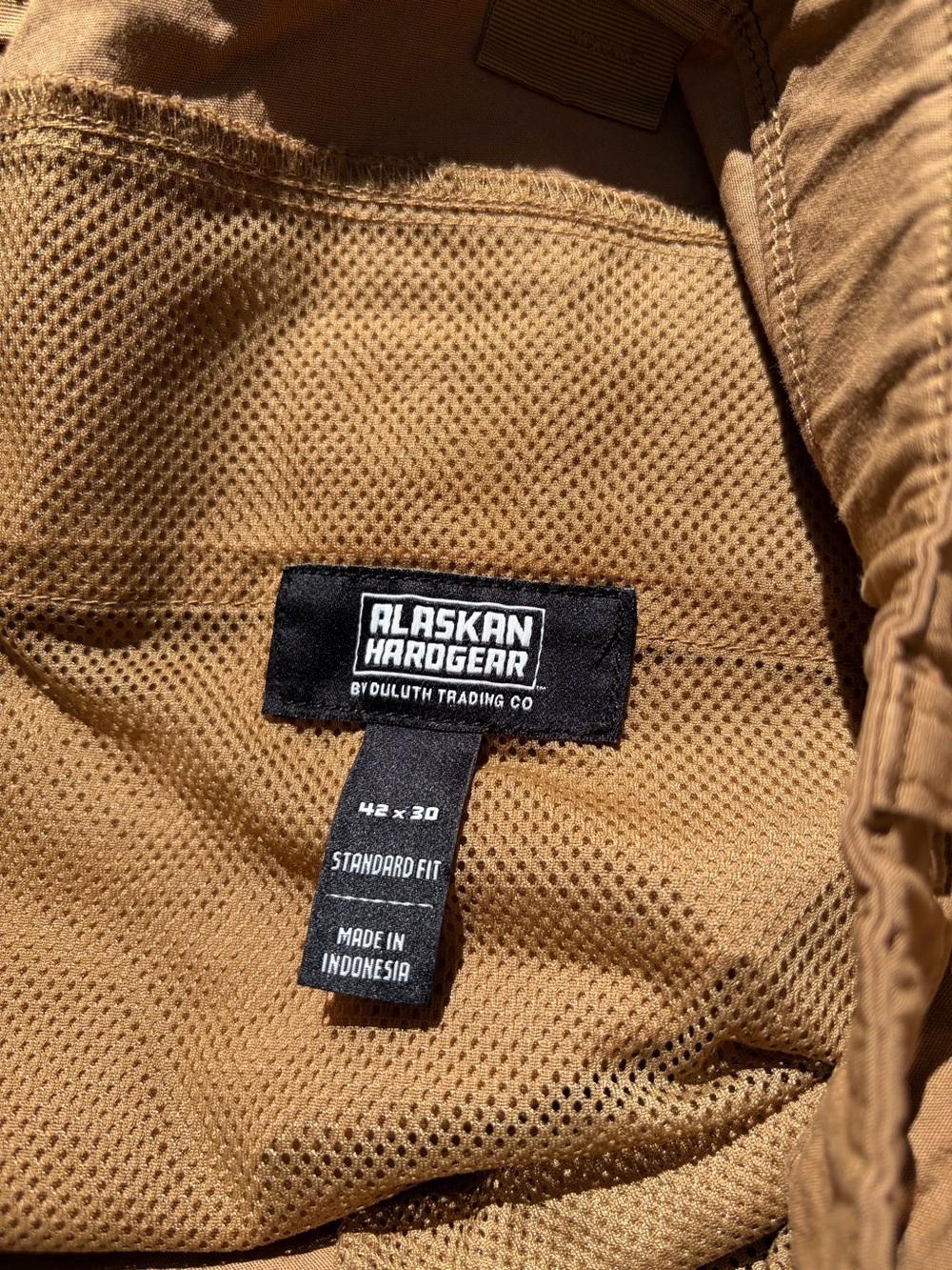 Duluth Trading Co Alaskan Hardgear Brown Men Pants 42x30